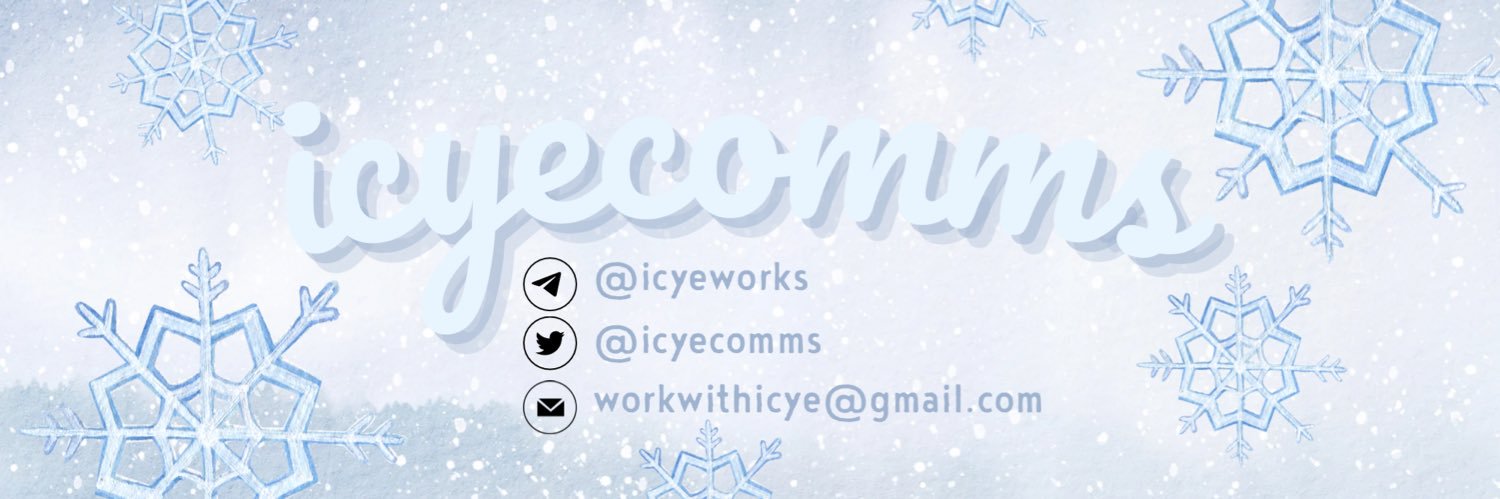 icye ❄️ LF CLIENT: open | ghostwriter banner