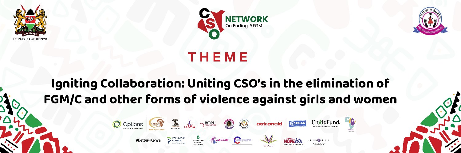 CSO Network Kenya #EndFGM's banner
