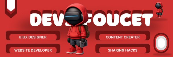 Dev_Foucet Profile Banner