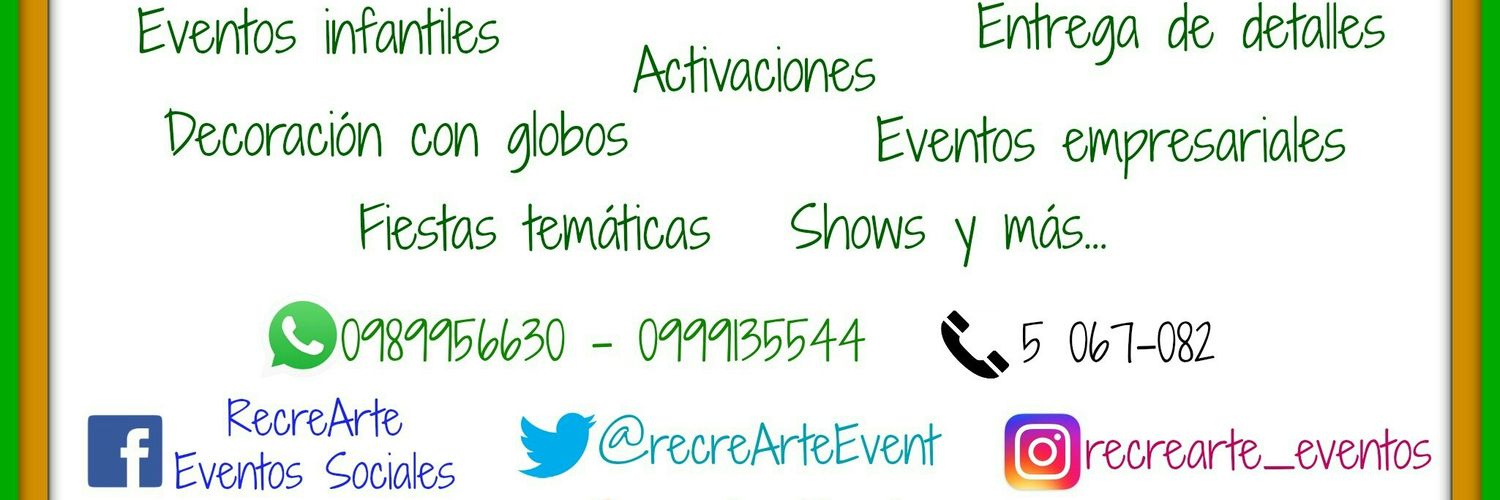 recreArteEvent's profile banner image