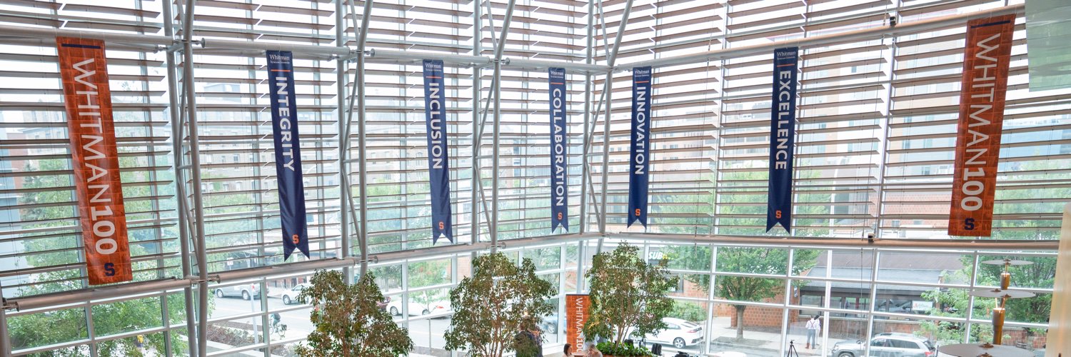 Whitman School at SU banner