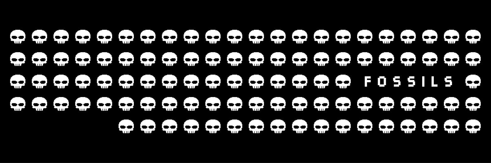 Fossils 💀 banner