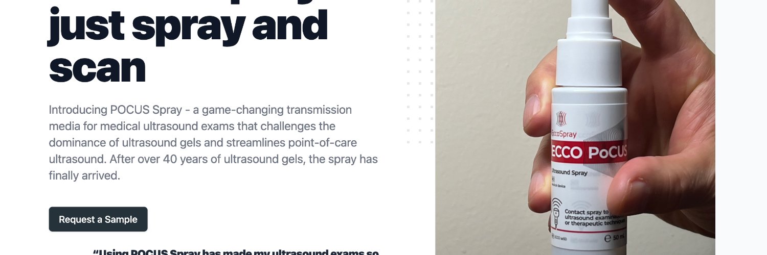 POCUS Spray banner