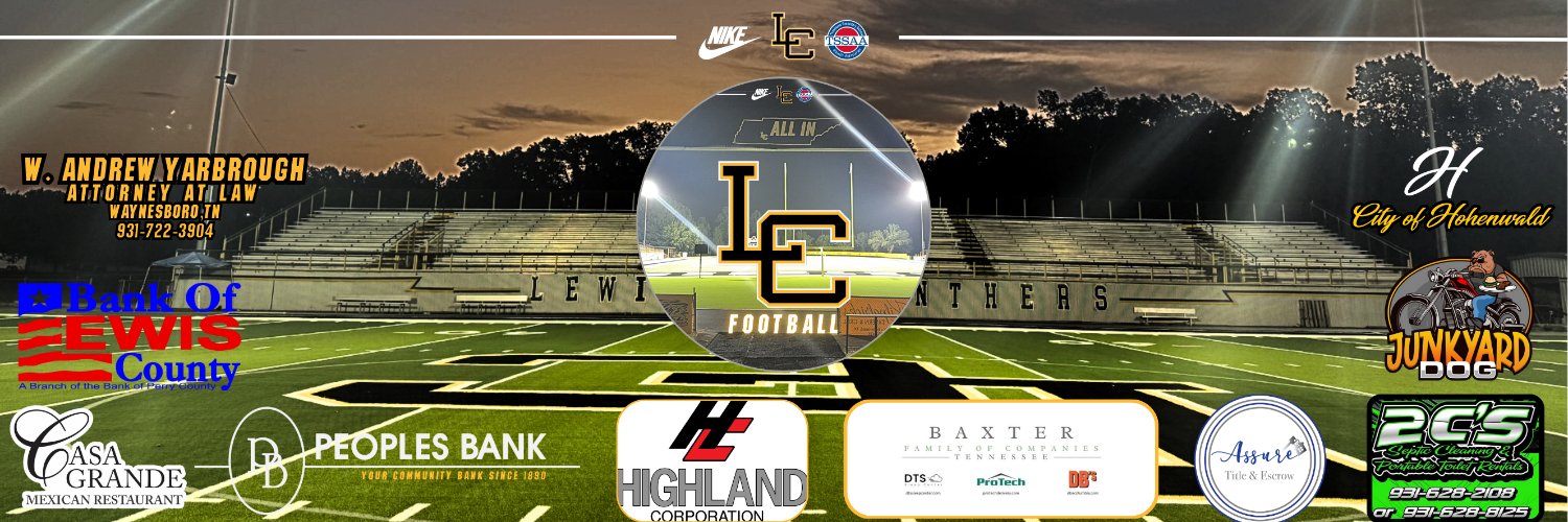 Lewis County Football banner