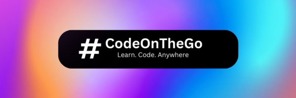 CodeOnTheGO_ Profile Banner
