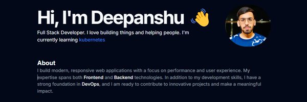 DeepanshuS7943 Profile Banner