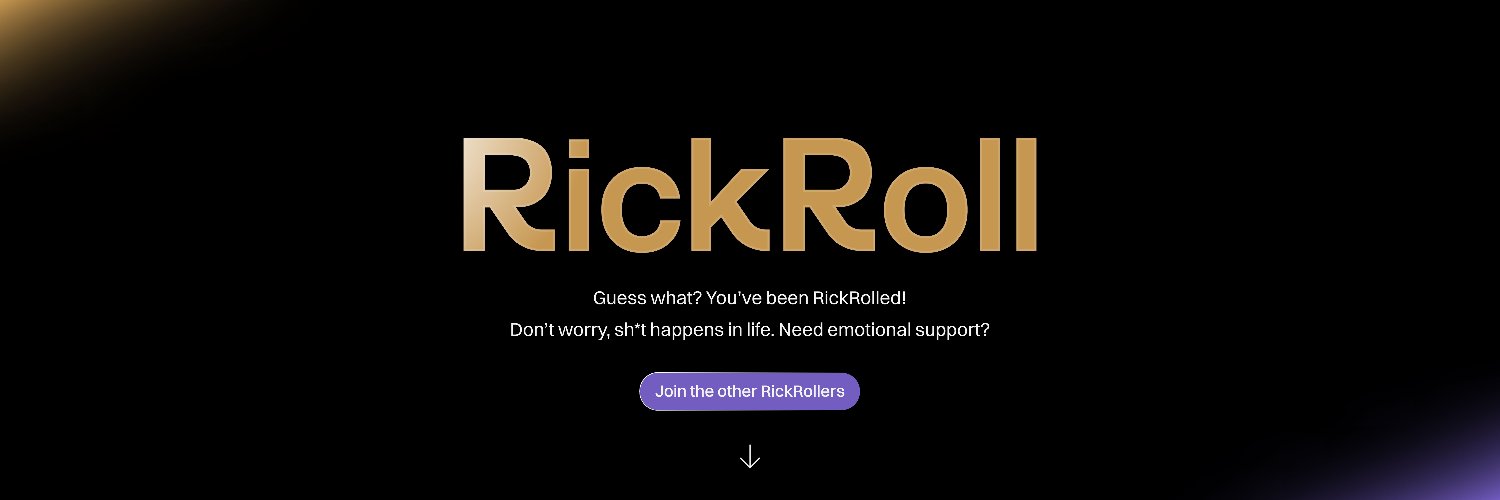 RickRoll banner