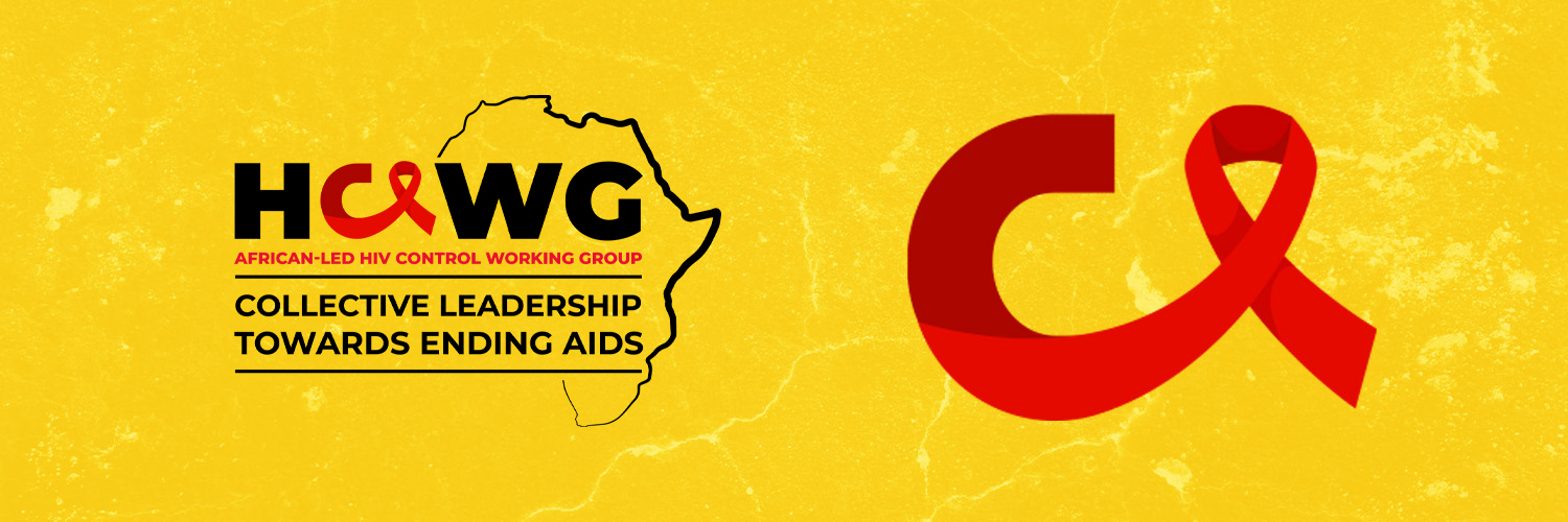 The African-led HIV Control Working Group's banner