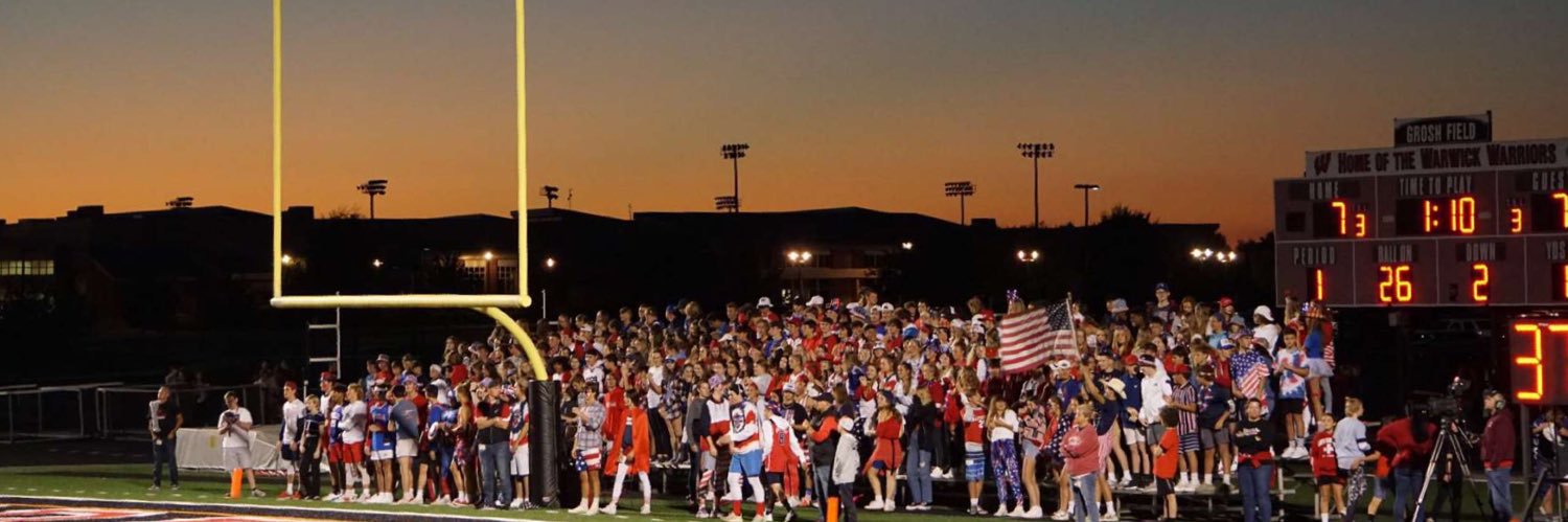 WARWICK STUDENT SECTION banner