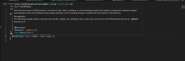 HostBinding Profile Banner