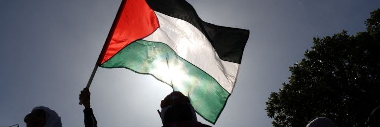 Palestine Info Tower Hamlets banner