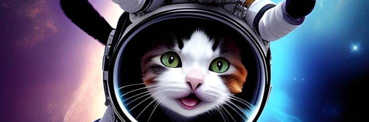 SPACE CAT banner