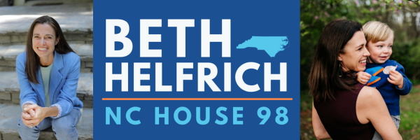 Beth Helfrich for NC banner