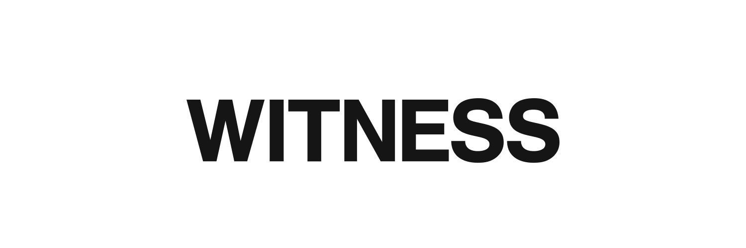 WITNESS banner