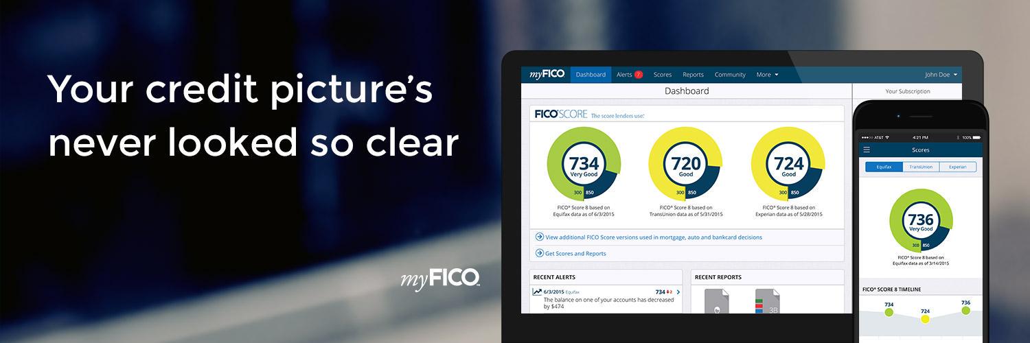 myFICO banner