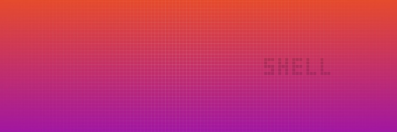 SHELL (💜, 🧡) banner