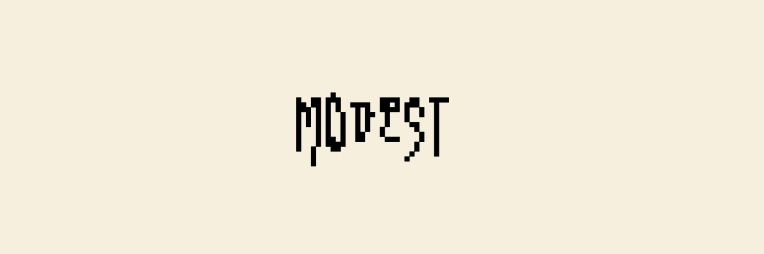 Modest's banner
