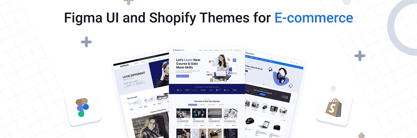Figma UI and Shopify Themes for E-Commerce banner