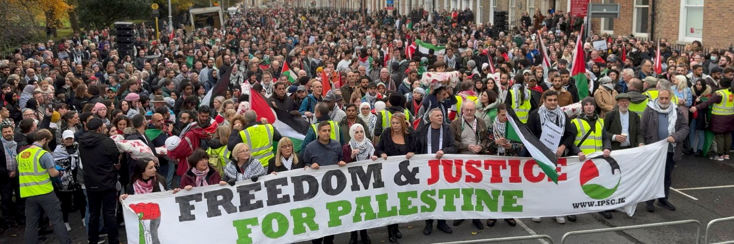 Irish Sport for Palestine's banner