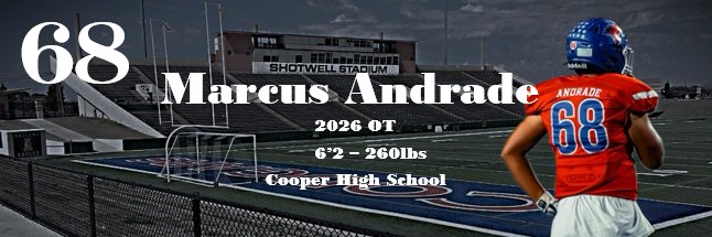 Marcus Andrade's banner