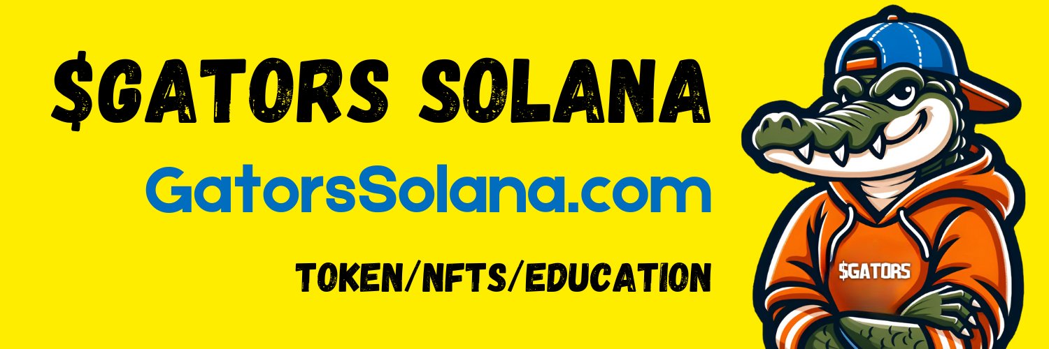 Gators 🐊 Solana banner