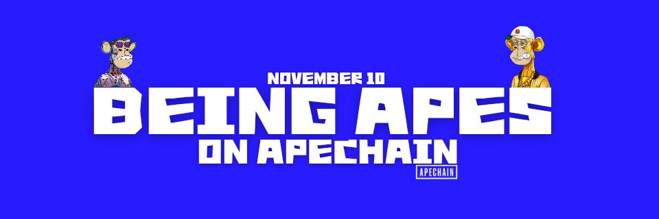 Being Apes on ApeChain🛡️ banner