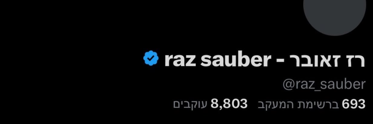 raz sauber - רז זאובר's banner