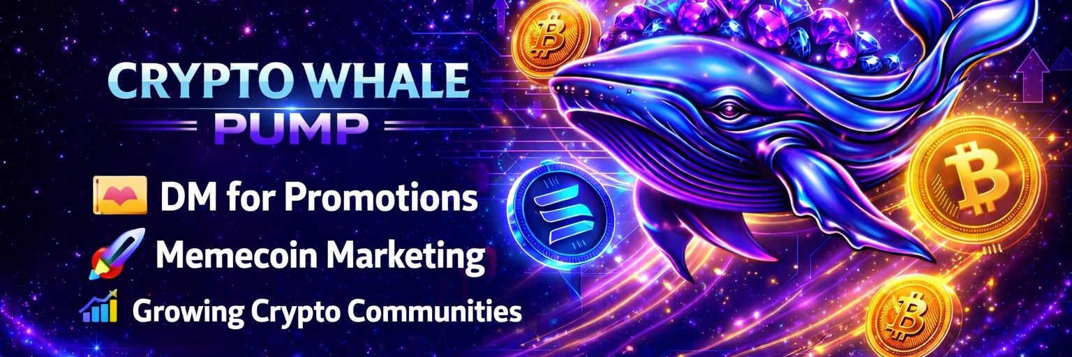 Crypto Whale 🐋🐋 Pump banner