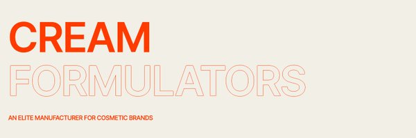 CreamFormulas Profile Banner