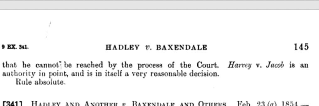 Hadley V. Baxendale banner