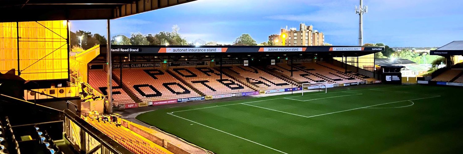 Port Vale Matchworn banner