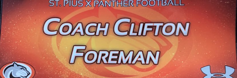 Coach Clif Foreman banner