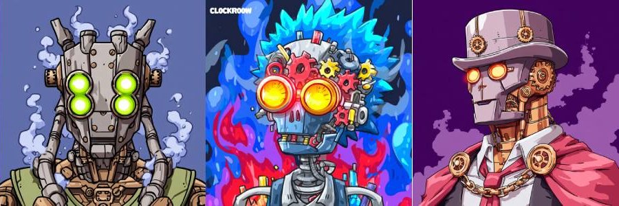 Steampunk Robot banner