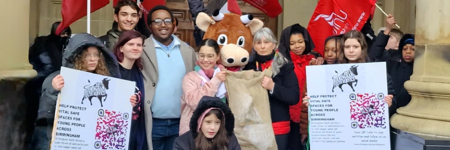 Save Birmingham Youth Service banner