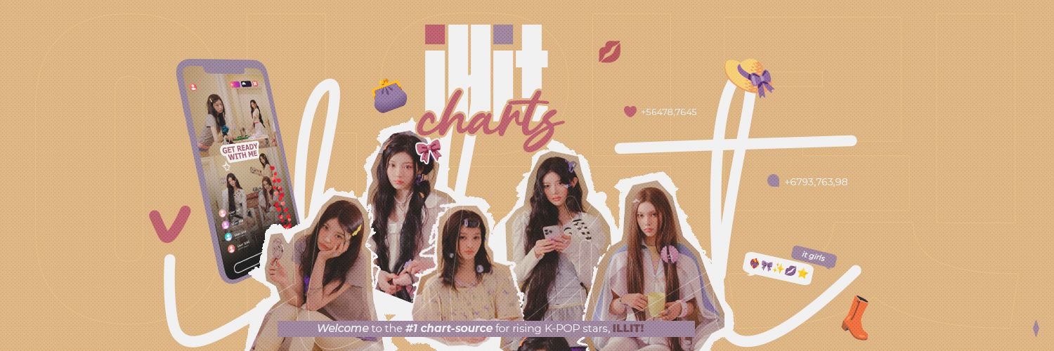 ILLIT Charts banner