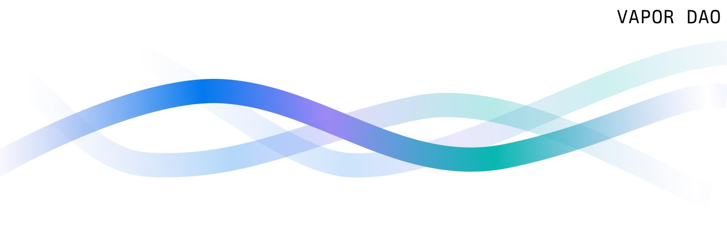 Vapor DAO (💧,💧) banner