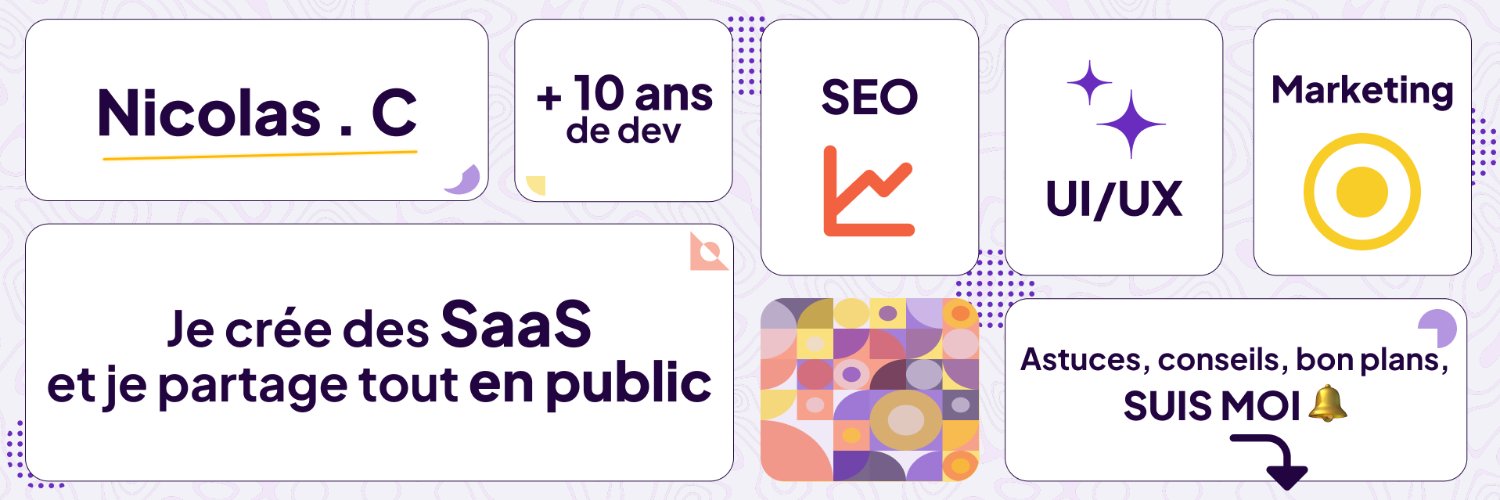 Nicolas C 👾 Dev banner