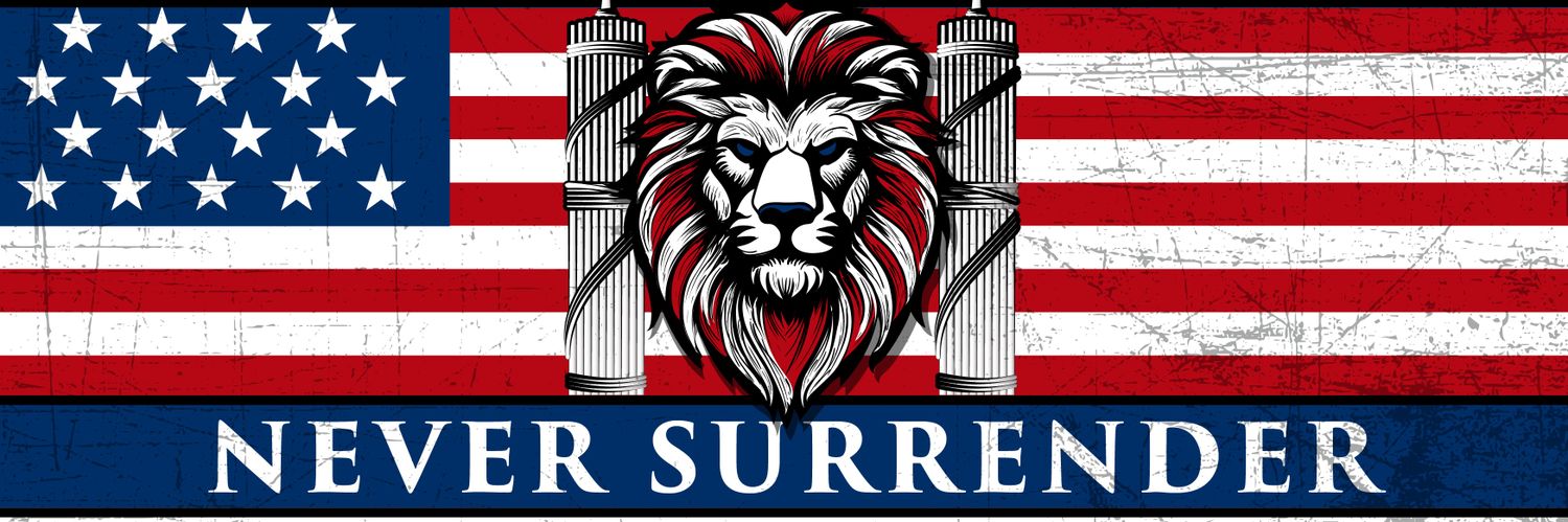 Never Surrender National's banner