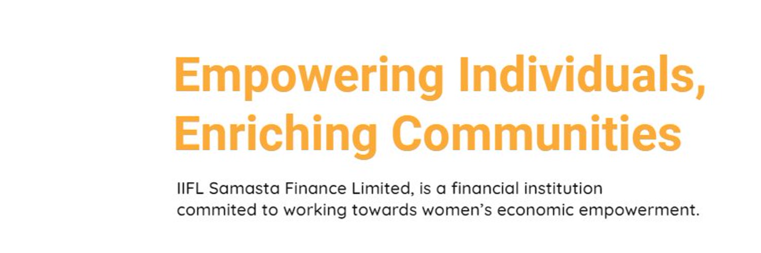 IIFL Samasta Finance Limited Profile Banner