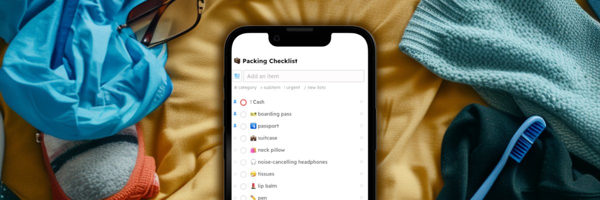 Listo - Checklist Maker (Free, No Sign-Ups) banner
