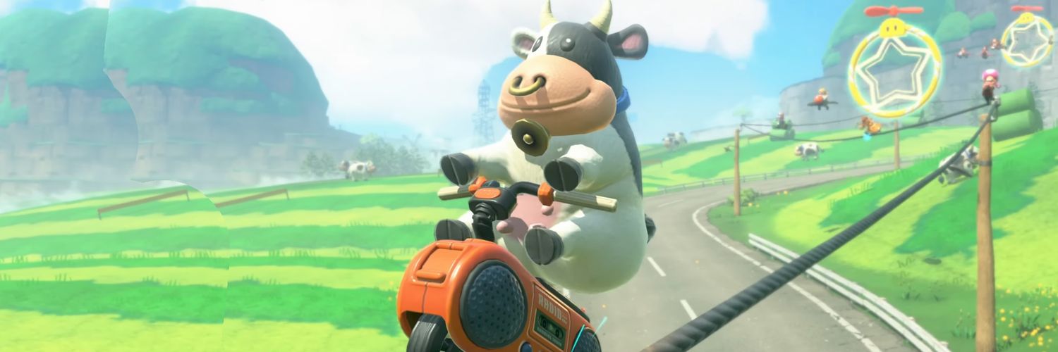 マリオカートの牛 banner