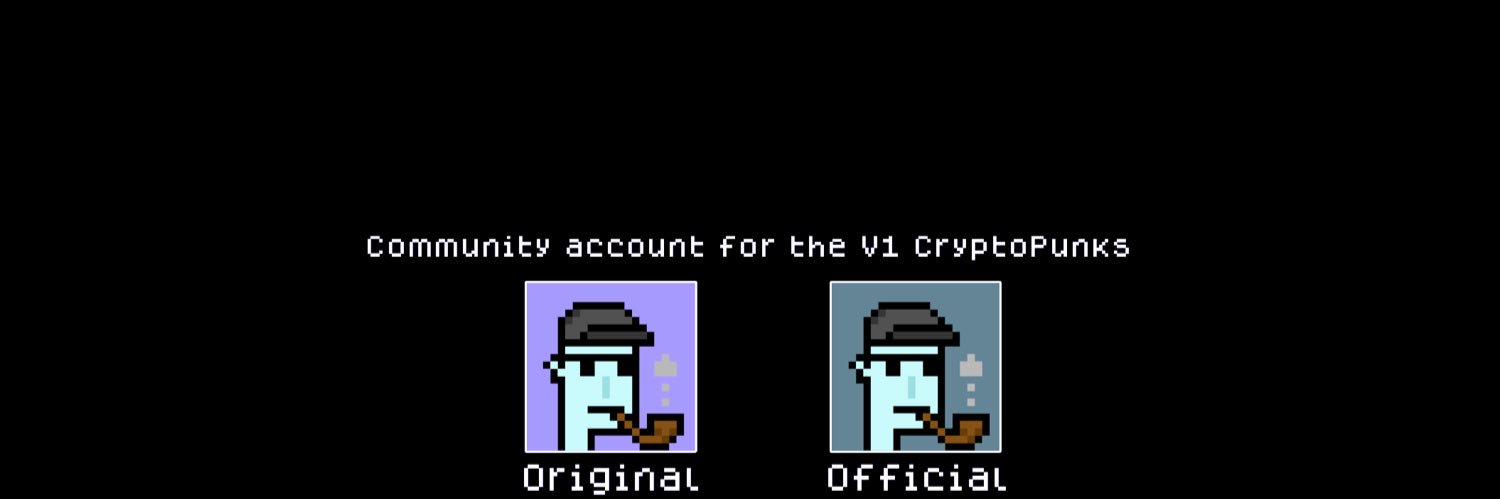 The original CryptoPunks banner