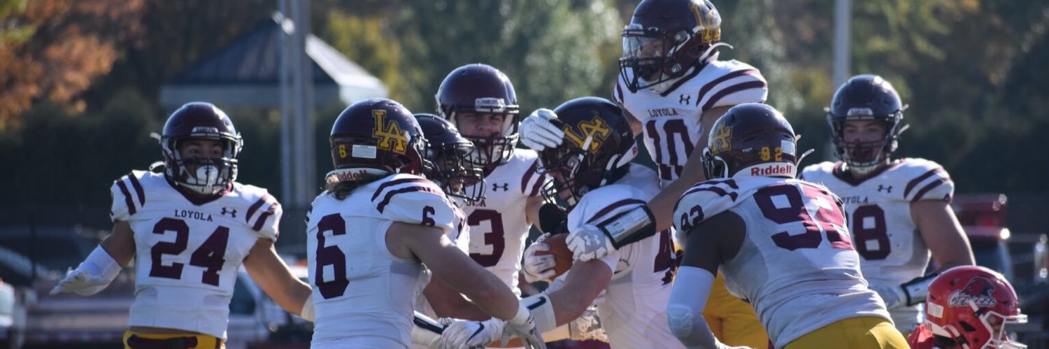 Loyola Academy Football banner