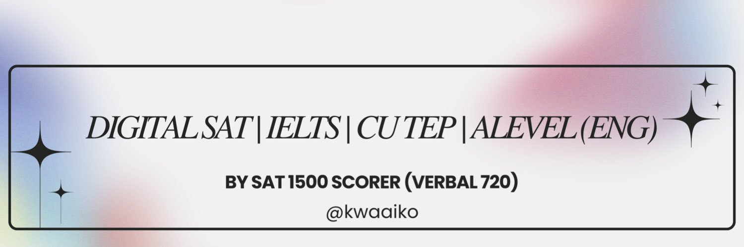 bunnie รับสอน sat verbal (1500 scorer) banner
