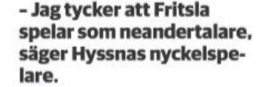 Fritsla IF banner