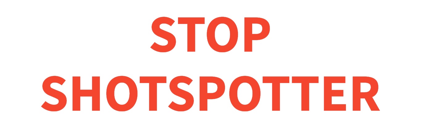 National #StopShotSpotter banner