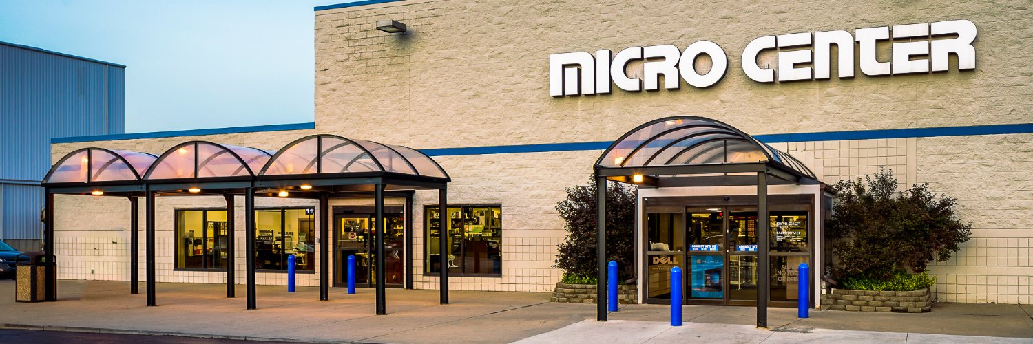 Micro Center's banner