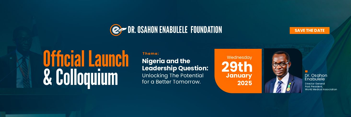 Dr. Osahon Enabulele Foundation banner