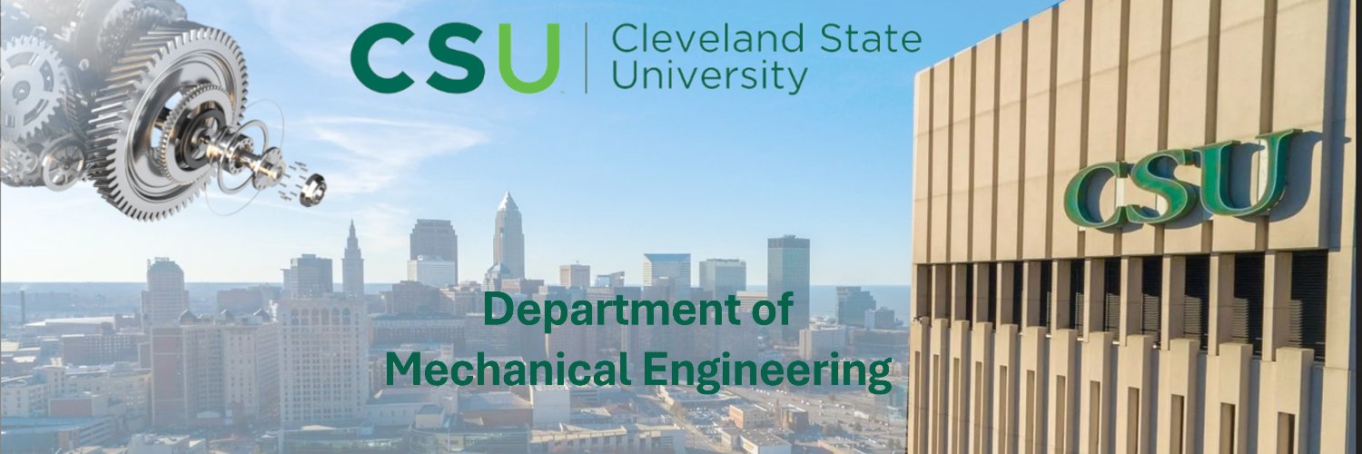 Cleveland State Mechanical Engineering banner