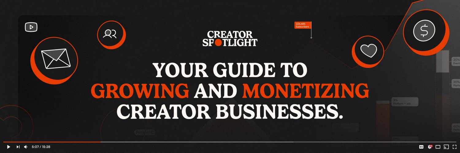 Creator Spotlight 🔴 banner